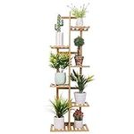 Tiered Plant Stand Ladder Shelf, Ba