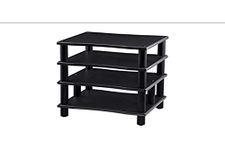 Monolith 4 Tier Audio Stand XL - Black, Open Air Design, Each Shelf Supports Up to 75 lbs, Perfect Way to Organize AV Components, 139165