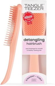 Tangle Teezer Ultimate Detangler Brush for Wet & Dry Hair, Eliminates Knots & Reduces Breakage for Straight to Wavy Hair Types, Amazon Exclusive Apricot