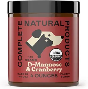 Complete Natural Products Organic D-Mannose & Cranberry Powder for Pets - 4oz - Pure D-Mannose & Cranberry