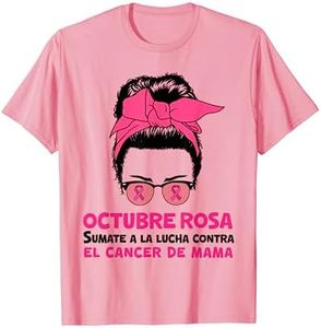 Octubre Rosa Cinta Rosada El Cancer De Mama Breast Cancer Camiseta