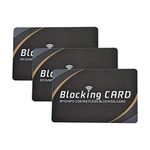 3 RFID Blocking Card|NFC Contactless Cards Protection|Fuss-free Protection for Entire Wallet Shield And Single Sleeves, Credit Card Holder, Identity Theft Prevention