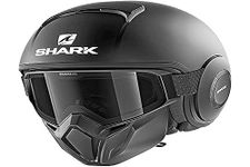 Motorcycle helmets Shark STREET DRAK BLANK MAT KMA, Noir, S