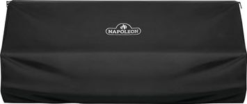 Napoleon 61826 PRO 825 Vented All Weather Waterproof Fabric Built-In Island Grill Cover with Adjustable Hook and Loop Straps, Black