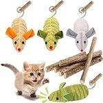 GREMBEB 9Pcs Cat Toys, 3X Squeak Mi