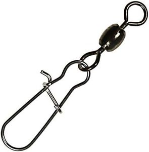 Rite Angler Duo-Lock Snap Swivel (8 Pack) #4, #5, #6, 60lb, 85lb, 150lb. Stainless Steel, Silver, Black, Fishing Lure to Line Connectors for Freshwater Saltwater Fishing (Silver, #6 (150 lb.))