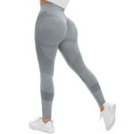 ShinyStar Women High Waist Gym Leggings Scrunch High Waist Tummy Control Yoga Pants Butt Lifting Workout Leggings