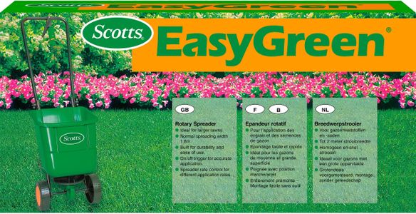 EverGreen Scotts EasyGreen Rotary Lawn Spreader – Grass Seed Applicator