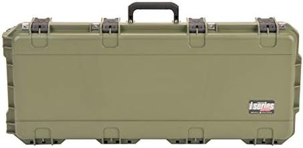 SKB Cases iSeries 3I-3614-PL-M Hard Plastic Exterior Waterproof Parallel Limb Bow Crossbow Case, Military Green