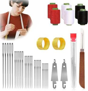 Big Eye Steel Sewing Needles Kit, 2025 New Stainless Steel Needles for Hand Sewing, 37 PCS Big Eye Steel Needle Kit, DIY Kit (37Pcs)