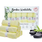 Plumbunny Bamboo Baby Washcloths - 2 Layer Soft Absorbent Bamboo Towel - Natural Baby Wipes for Delicate Skin - Baby Shower Gift (Pack of 6) Size 10 in X 10 in