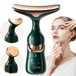 Xenos 3 in 1 Anti Wrinkles Face Neck Eyes Massager,Vibration Facial Massager for Skin Care,Face Sculpting Tool Multifunctional Neck Face Massager Beauty Device,Neck Tightening Device Face Lift Tool