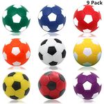 OuMuaMua Foosball Table Balls 1.42 inch Table Soccer Balls for Foosball Tabletop Game Foosball Accessory Replacements Multicolor (9 Pack)