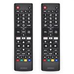 2 Packs Universal Remote Control for LG Smart TV Remote Control Compatible with All LG Smart TV LCD LED 3D TVS Models