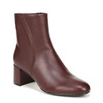 Naturalizer Women's River Heeled Ankle Bootie Boot, Cabernet Sauvignon Red Leather, 4.5 UK