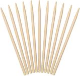 Minisland Premium 5.5 Inch Bamboo Skewers 5mm Thick Short Semi-point Caramel Candy Apple Corn Dog Sticks 100 Counts -MSL168