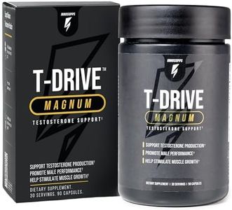 InnoSupps T-Drive Magnum Testosterone Booster Enhance Peak Performance Amplify Muscle Growth, Increase Libido & Energy Levels, Horny Goat Weed Tongkat Ali, Zinc, Fenugreek, Fat Burner 90 Caps/30 Days