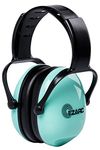 EZARC Kids Noise Cancelling Safety Ear Muffs, SNR 30dB Hearing Protection Noise Reduction Earmuffs with Adjustable Headband for Autism, Sleeping, Studying - Green