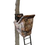 Muddy MLS1550B The Skybox Deluxe Steel Constructed 20 Foot 1 Person Hunting Tree Stand with Adjustable Seat and Blind Kit Included