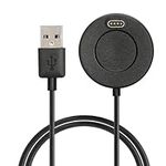 kwmobile USB Cable Charger Compatible with Garmin Forerunner 55/255 / 255 Music/vivoactive 5 Cable - Charging Cord for Smart Watch - Black