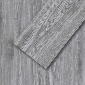 Mysflosy Peel and Stick Floor Tiles, Self-Adhesive Luxury Vinyl Flooring Plank, 6x36inch 36pack 54 Sq.Ft, Waterproof DIY Deep Wood Grain Planks Easy to Install for Kitchen, Living Room, Light Grey