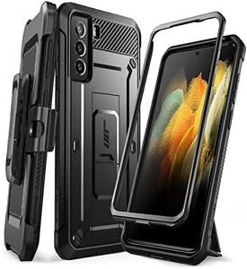 SUPCASE Unicorn Beetle Pro Series Case Designed for Samsung Galaxy S21 Plus 5G (2021 Release), Full-Body Dual Layer Rugged Holster & Kickstand Case Without Built-in Screen Protector(Black)