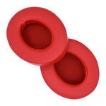 Accessory House Replacement Ear Pads for Beats Studio 3 RED Wireless Headphones with Exclusive AHG Adhesive Tape (Studio 3, Red)