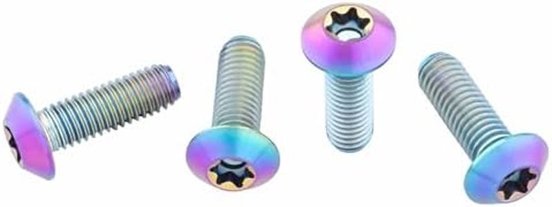 Wolf Tooth Titanium Oil Slick Water Bottle Cage Bolts - Low Profile Head/Oil Slick / 4 Pack