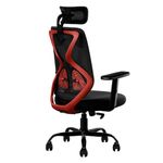 CELLBELL C190 Berlin Office Chair, High Back Mesh Ergonomic Home Office Desk Chair (Red - Black)