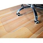 GIOVARA Clear Chair Mat with Lip for Hard Floors, 90x120cm (3'x4'), High Impact Strength, Non-Slip, Non-Recycling Material