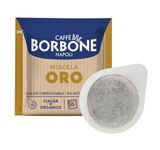 Caffè Borbone Gold Coffee Blend Compostable Pod — 100 x 44mm Paper Pods of Rich, Full-Bodied ESE Coffee Pods - Compostable Capsules Compatible with ESE and Pump Espresso Systems