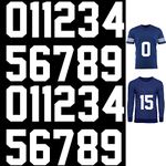 Zonon 22 Pieces Iron on Numbers T Shirt Heat Transfer Numbers 0 to 9 Jersey Numbers Soft Iron on Numbers for Team Uniform Sports T Shirt Football Basketball Baseball, White (8 Inch)