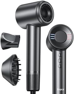 Bopcal Ionen Föhn,160000 U/min High-Speed Haartrockner, 500 Millionen Ionen Fön mit Diffusor Verwendet für Schnelles Trocknen, Professioneller Reisehaartrockner für Hause, Salon, Geschenk, 12 Modi
