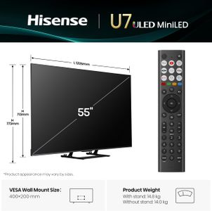 Hisense 55" MiniLED QLED TV – 4K UHD Smart Display