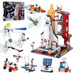 OKKIDY Space Exploration Shuttle Toy, City Aviation and Space Building Kits Toy for 6 7 8 9 10 11 12 Years Old Boys Children STEM Spaceship Rocket Construction Kit