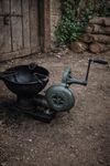 Manual Hand Blower Coal Forge – Traditional Blacksmith Metal Forging Furnace