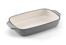 Samuel Groves - Enamel Cast Iron Rectangular Roaster 25.5cm by Chabrias LTD