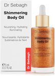 Dr Sebagh Shimmering Body Oil – Hydrating Dry Oil, Golden Shimmer, Vitamin E Nourishment, Soothes Sensitivity, Bronzed Glow for All Skin Tones (1.7 fl oz)