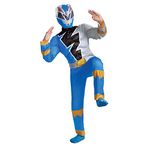 DISGUISE Official Blue Power Rangers Costume Kids, Muscle Power Rangers Fancy Dress Up Outfit for Children Costumes for Boys L