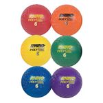 Champion Sports PX6SET Rhino Poly Playground Ball Set, Multicolored, 6" Diameter