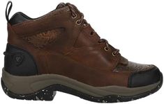 Ariat Women's Terrain Eco Boot, Distressed Brown/Brown Floral Emboss, 9