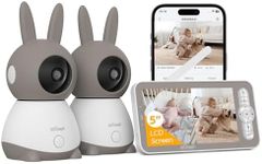 2K Video Baby Monitor with 2 Camera
