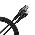 pTron USB-A to Micro USB 2.4A Fast Charging Cable compatible with Android Phones/Tablets, 480mbps Data Transfer Speed, Made in India, Solero M241 Tangle-free USB Cable (Round, 1M, Black)