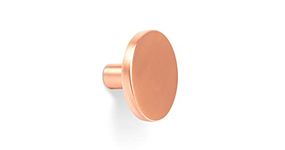 Gedotec Furniture Knob Antique | Cupboard Knob Brushed Copper | Como | Metal Door Knob Round | Drawer Knob Diameter 41 mm | Dresser Knob Kitchen Cabinets & Doors | Pack of 10 - Furniture Knob