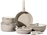 CAROTE 15pcs Pots and Pans Set, Non