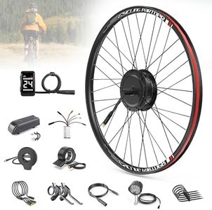 BAFANG Moteur Roue Arriere 48V 500W Kit Conversion Velo Electrique 700C (28" 29") avec Largeur de Montage:135-142mm, G020 Brushless Geared Hub Motor de la Version Cassette avec Écran LCD DZ40