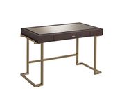 ACME Furniture Acme 92336 Boice Desk, Espresso PU & Champagne, One Size