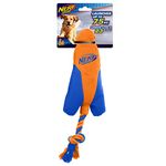 Nerf Dog Trackshot Arrowhead Launcher with Interactive Design, Great for Fetch, Launches up to 75 ft, Single Unit, Blue/Orange