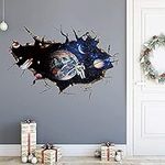 3D Planet Galaxy Astronaut Wall Sti