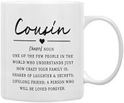 QASHWEY Cousin Definition Coffee Mu